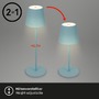 Na stůl - BRILO 7438-010 LED nabíjecí stolní lampa 38 cm 2,6W 280lm tyrkysová - BRILO - foto 5