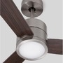 Ventilátory - NV 9952345 Stropní ventilátor AXEL nerez hliník a listy z teakového dřeva a ořechu - NOVA LUCE - foto 5