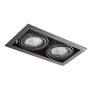 Hranatá - AZZ AZ2875 Stropní zápustné bodové svítidlo Azzardo Nova 2 black/black AZ2875 GU10+ADAP111/ES111 2x40/2x50W IP20 34,5cm černé - AZZARDO - foto 5