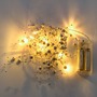 LED osvětlení na BATERIE - DLED BL09W DECOLED LED světelný řetěz na baterie, stříbrné perly, teple bílá, 10 diod, 1,3 m - foto 5