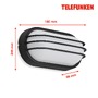 Nástěnná - TF 315605TF TELEFUNKEN LED venkovní svítidlo 24 cm 12W 1200lm černá - BRILONER - foto 5