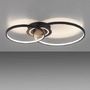 Kruhová - LD 14540-18 ASMINA LED stropní svítidlo černá otočné světelné kruhy samostatně vypínatelné 3000K - LEUCHTEN DIREKT / JUST LIGHT - foto 5
