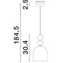 Dekorativní - NV 9009233 Závěsné svítidlo MURANO zlatý kov lesklé světle zelené, modré a růžové sklo E14 1x5W 230V IP20 bez žárovky - NOVA LUCE - foto 5
