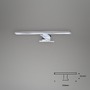 K zrcadlu - BRI 2104-018 LED svítidlo k zrcadlu 30 cm 5W 500lm chrom - BRILONER - foto 5