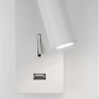 Bodová - NV 9170101 Bodové svítidlo FUSE bílý hliník nastavitelné vypínač na těle - USB nabíjení LED Samsung 3W 3000K IP20 - NOVA LUCE - foto 5
