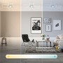 Hranatá - BRILO 3931019 Roami LED stropní svítidlo, stmívatelné, dálkový ovladač, CCT ovladač, chrom/hliník - BRILO - foto 5