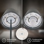 Stolní lampy dekorační - BRILO 7510015 Calida 3 v 1 RGBW stolní lampička na baterie IP44, stmívatelné, dotykový vypínač, antracit - BRILO - foto 5