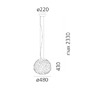 Koule - AR 1713010A Meteorite 48 závěsné - ARTEMIDE - foto 5
