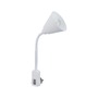 S ramenem - P 95428 Svítidlo do zásuvky Junus Flexarm E14 bílá vypínač na lampě - PAULMANN - foto 5