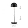 Stolní lampy dekorační - LD 19244-18 Kolekce Schöner Wohnen LED bateriové stolní svítidlo BELLIES, černá, nabíjecí přes USB, 3000K - JUST LIGHT - foto 5