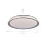 Kruhová - LD 14359-21 KARI LED stropní svítidlo, stříbrná, kruhové, stmívatelné, teplá bílá, 3000K krokově stmívatelné 3000K - LEUCHTEN DIREKT / JUST LIGHT - foto 5