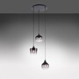 Vícečetná - LD 15424-18 ZEA LED závěsné svítidlo černé 3 ramenné kouřové sklo moderní do interiéru - LEUCHTEN DIREKT / JUST LIGHT - foto 5