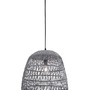 Polokoule - NV 9586671 Závěsné svítidlo DESTIN železo a ratan, šedá barva E27 1x12W IP20 bez žárovky - NOVA LUCE - foto 5