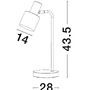 Stolní lampy dekorační - NV 9050161 Stolní lampa PAZ zlatý kov černé kovové stínidlo černá základna E14 1x5W 230V IP20 bez žárovky - NOVA LUCE - foto 5