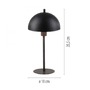 Stolní lampy dekorační - LD 11726-18 Kolekce Schöner Wohnen stolní lampa ALI, černá, 1,5 m dlouhý kabel - JUST LIGHT - foto 5