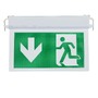 LED nouzové osvětlení - LED zapuštěné pevné nouzové výstupné světlo 3 hodiny trvání s PVC legendou - foto 5