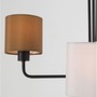 Dekorativní - NV 9151403 Stropní svítidlo BITONTO černý kov bílé stínidlo E14 3x5W 230V IP20 bez žárovky - NOVA LUCE - foto 5