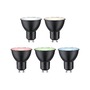 GU10/GZ10 - P 29148 Standard 230V Smart Home Zigbee 3.0 LED reflektor GU10 4,8W RGBW+ stmívatelné černá mat - PAULMANN - foto 5