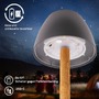 Stolní lampy dekorační - BRILO 7661015 BRILONER Serina Wood stolní lampa - 2,5W, 200lm, bezdrátová, LED, dotykový vypínač, IP44, stmívatelná, antracit/dřevo 7661015 - foto 5