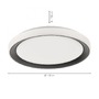 Kruhová - LD 14659-18 DISC LED stropní svítidlo kruhové černé s funkcí změny barev Smart Home MEDION RGB+3000-5000K - LEUCHTEN DIREKT / JUST LIGHT - foto 5