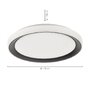 Kruhová - LD 14659-18 DISC LED stropní svítidlo kruhové černé s funkcí změny barev Smart Home MEDION RGB+3000-5000K - LEUCHTEN DIREKT / JUST LIGHT - foto 5