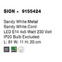 Bodová - NV 9155424 Bodové svítidlo SION bílý kov bílý kabel E14 4x5W 230V IP20 bez žárovky - NOVA LUCE - foto 5
