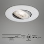 Kruhová - BRI 7048-034 3ks sada LED vestavné svítidlo, pr. 9 cm, nastavitelné, 5 W, matný chrom - BRILONER - foto 5