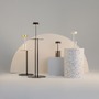Stolní lampy dekorační - M MOD229TL-L3W3K1 Stolní lampa AI Collaboration 3W nastavitelná bílá 120lm bílá sklo stmívatelná bateriová - MAYTONI - foto 5