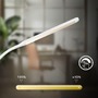 Stojací lampy - BRILO 1660016 BRILONER Mura stojanová lampa - 6W, 600lm, LED, stmívatelné, dotykový vypínač, nastavitelné, bílé 1660016 - foto 5