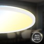 Kruhová - BRILO 7694016 BRILONER Slim svítidlo LED panel pr.42 cm - 22W, 3000lm, LED, stmívatelné, dálkový ovladač, RGBIC, bílé 7694016 - foto 5