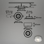 Bodová - BRI 7991014 LED vestavné / přisazené bodové svítidlo – pr.90mm, 5W, 230V, teplá bílá, nastavitelné, matný chrom - BRILONER - foto 5