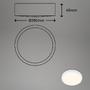 Kruhová - BRILO 3700-016 LED přisazené svítidlo pr. 28 cm, 16 W, 2000 lm, bílé - BRILO - foto 5