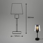 Stolní lampy dekorační - BRILO 7617015 Stolní lampa, 35,5 cm, 1x E27, max. 10W, černá - BRILONER - foto 5