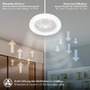 Ventilátory - BRILO 3800016 LED stropní svítidlo s ventilátorem, 5 rychlostí, dálkový ovladač, CCT, bílé - BRILO - foto 5