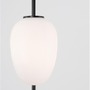Koule - NV 9624076 Závěsné svítidlo LATO černý kov a opálové sklo E14 1x5W 230V IP20 bez žárovky - NOVA LUCE - foto 5