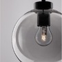 Koule - NV 9241130 Závěsné svítidlo PALMER kouřové sklo černý kabel černá kovová základna E27 1x12W 230V IP20 bez žárovky - NOVA LUCE - foto 5