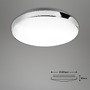 Kruhová - BRI 3351-016 LED stropní svítidlo, pr. 28,5 cm, 13 W, bílé-chrom - BRILONER - foto 5