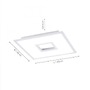 Hranatá - LD 11645-16 RECESS LED stropní svítidlo v bílé s nastavitelnou barvou světla a dálkovým ovládáním RGB+3000-5000K - LEUCHTEN DIREKT / JUST LIGHT - foto 5