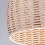 Polokoule - NV 9594341 Závěsné svítidlo MIA přírodní ratan a dřevo černý kabel E27 1x12W IP20 bez žárovky - NOVA LUCE - foto 5