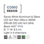 Nástěnná - NV 852436 Venkovní nástěnné svítidlo COMO bílý hliník a sklo LED 4x1W 3000K 220-240V 4x51st. IP54 světlo ve čtyřech směrech - NOVA LUCE - foto 5