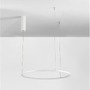 Kruhová - NV 9345600 Závěsné svítidlo TARQUIN bílý hliník a akryl LED 36W 230V 3000K IP20 stmívatelné - NOVA LUCE - foto 5