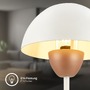 Stolní lampy dekorační - BRILO 7591011 Gryde na noční stolek - s vypínačem, E14 patice, max. 25W, kávová / světlešedá - BRILO - foto 5
