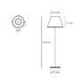 Stojací lampy - AR 1135020A Choose Mega stojací lampa - pergamen antracit - ARTEMIDE - foto 5