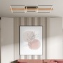 Hranatá - BRI 3843014 Moldura LED stropní svítidlo, stmívatelné, paměťová funkce, 38W, 4900 lm, černá/dřevo - BRILONER - foto 5