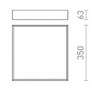 Koupelnová - RED R13698 MERANO LED 35 stropní chrom/matný akryl 230V LED 24W IP44 3000K - RED - DESIGN RENDL - foto 5