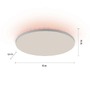 Kruhová - LD 15563-16 Stropní svítidlo CONRAD LED 24W 2700-5000K + LED 3W RGB bílé - LEUCHTEN DIREKT / JUST LIGHT - foto 5