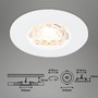 Kruhová - BRI 7606036 3ks sada LED vestavné svítidlo, 6,5 cm, 3,6W, 350lm, bílé - BRILONER - foto 5