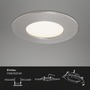 Kruhová - BRI 7282032 3ks sada LED vestavné svítidlo, pr. 8,5 cm, 4,8 W, matný nikl (starý kód: BRI 7282-032) - BRILONER - foto 5