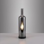 Stolní lampy dekorační - LD 14006-25 Stolní lampa BOTTLE, kouřová barva, tvar láhve, kouřové sklo, šňůrový vypínač - JUST LIGHT - foto 5