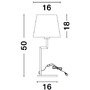 Stolní lampy dekorační - NV 9919152 Stolní lampa SAVONA černý hliník E27 1x12W 230V IP20 bez žárovky - NOVA LUCE - foto 5